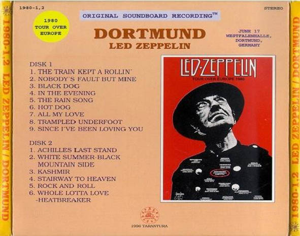 Led Zeppelin 1980-06-17 Westfalenhalle, Dortmund, Germany